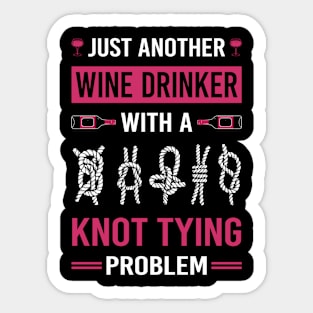 Wine Drinker Knot Tying Sticker